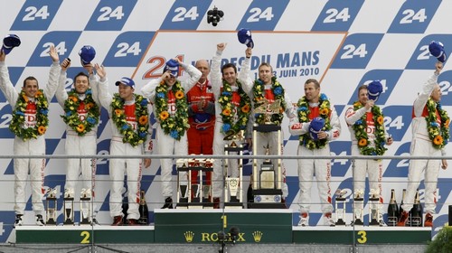 Audi Le Mans dobogojan